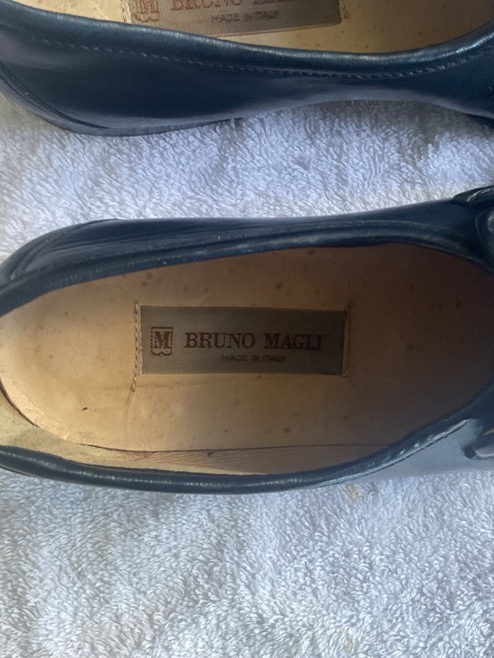 Bruno Magli Mens Shoes Navy US 8 Vintage From Mid 80’s